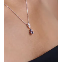 Drop Sapphire Necklace