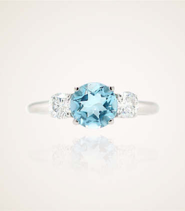 Three Flower sky blue
