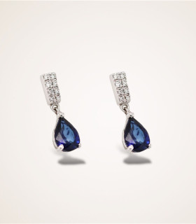 Drop Sapphire Ohrstecker