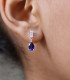 Drop Sapphire Earrings