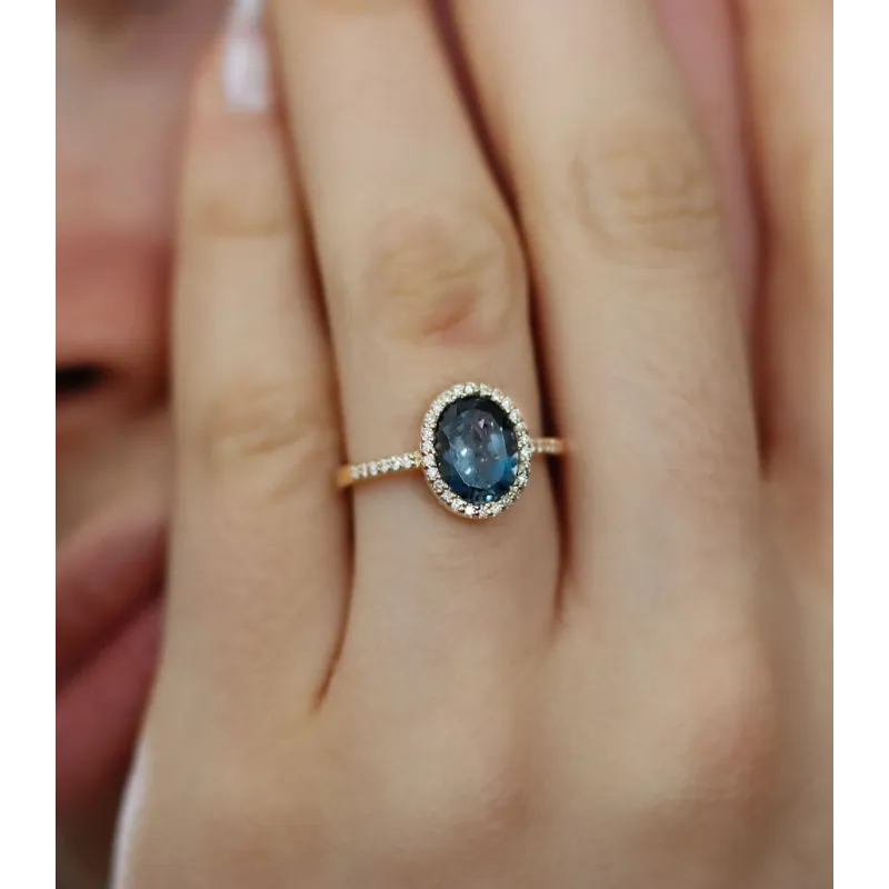 London Topas Ring (Gelbgold)