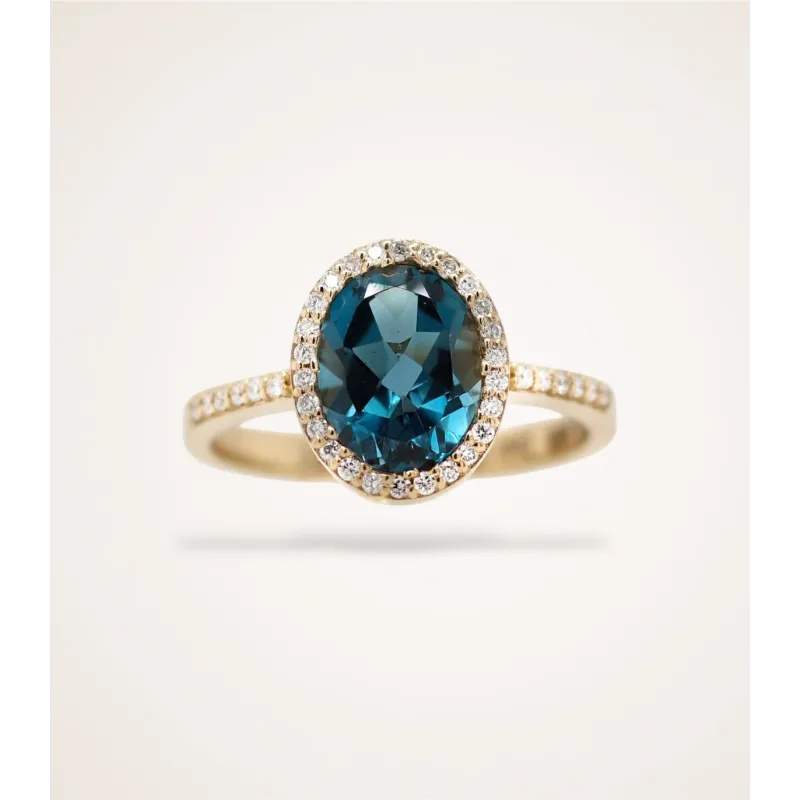 London Topas Ring (Gelbgold)