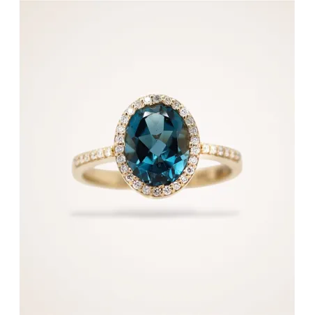 London Topas Ring (Gelbgold)