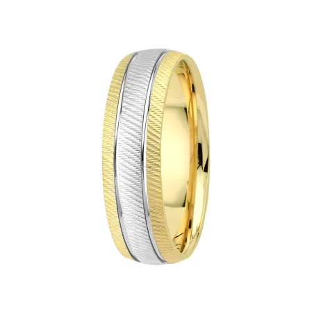Vianne – Trauringe Gelb- und Weißgold mit Diamanten