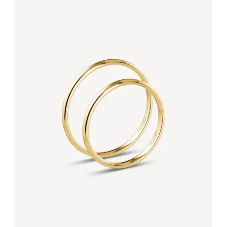 Amelia Klassische Eheringe aus Gelbgold | Moreen