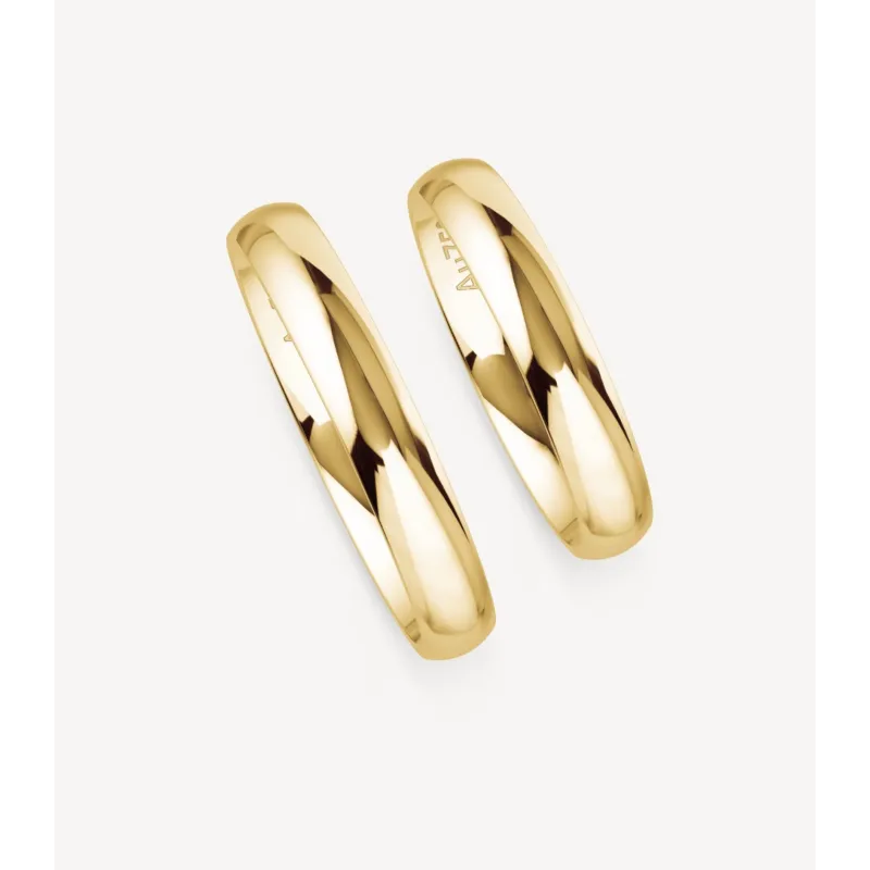 aleria Klassische Eheringe aus Gelbgold | Moreen
