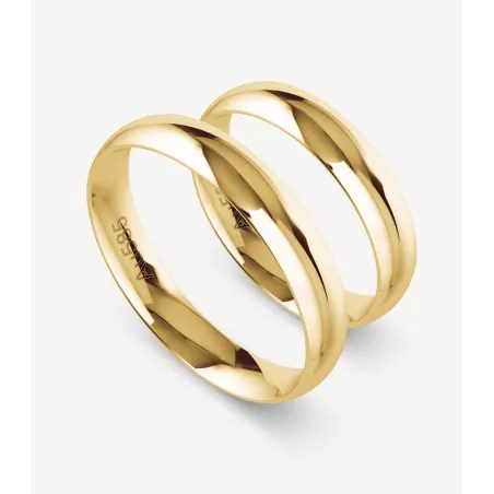 Leonora Klassische Eheringe aus Gelbgold | Moreen
