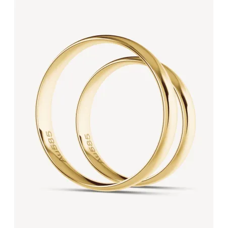 Leonora Klassische Eheringe aus Gelbgold | Moreen