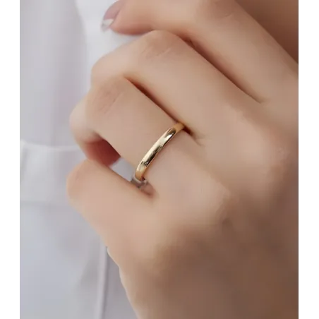Elina Klassische Eheringe aus Gelbgold | Moreen