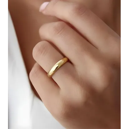 Leonora Klassische Eheringe aus Gelbgold | Moreen