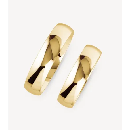 Lorenzo Eheringe Gelbgold 5 mm | Moreen