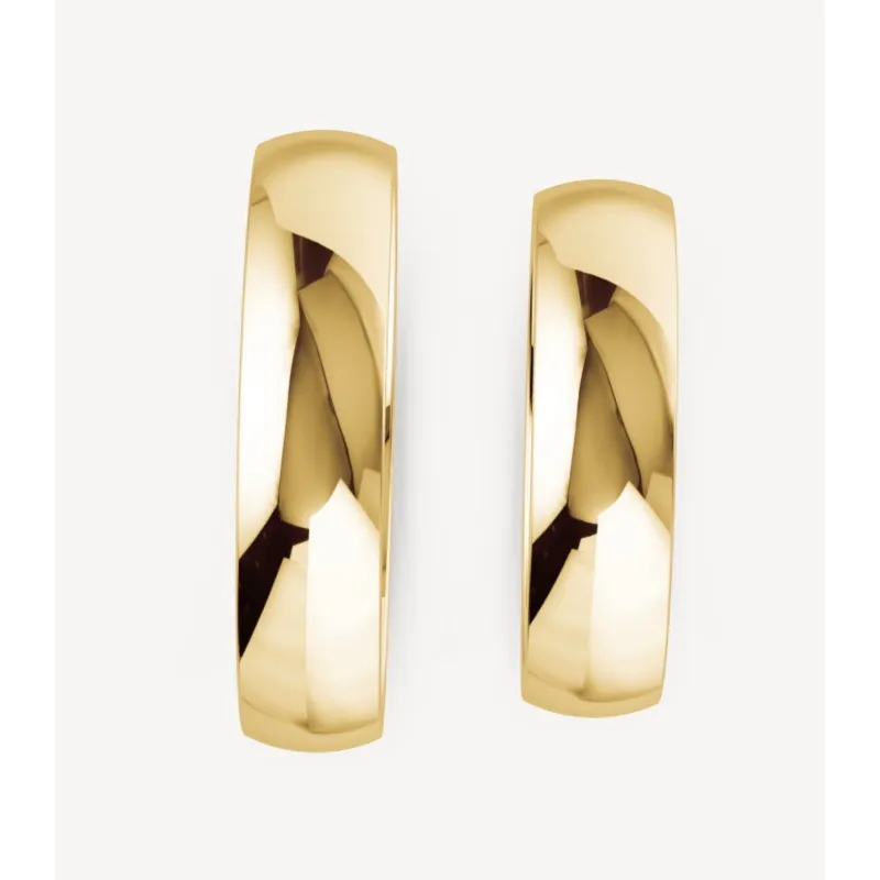 Lorenzo Eheringe Gelbgold 5 mm | Moreen
