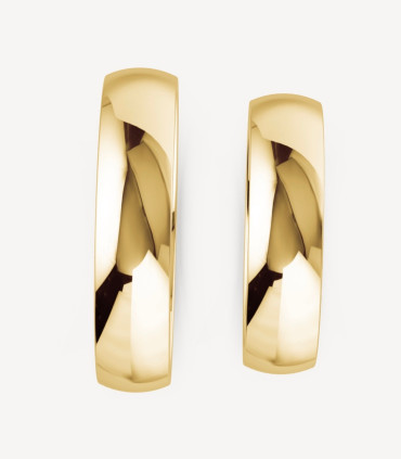 Klassische Eheringe in Gelbgold poliert (5 mm) | Moreen