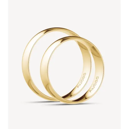 Lorenzo Eheringe Gelbgold 5 mm | Moreen