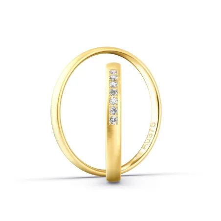 Elodie Eheringe Gelbgold mit Diamanten | Moreen