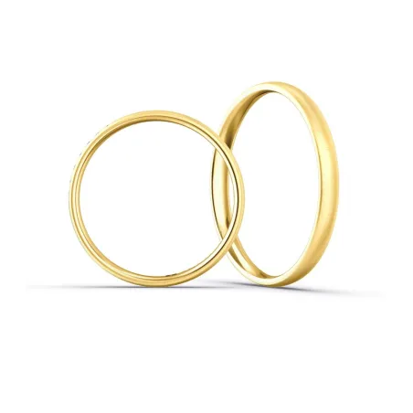 Elodie Eheringe Gelbgold mit Diamanten | Moreen