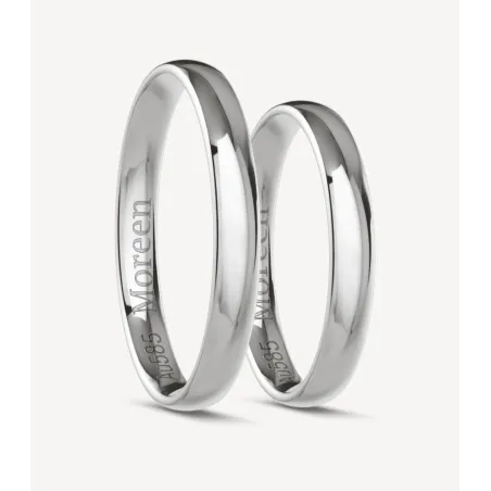 Lucien Eheringe Weißgold 3 mm | Moreen