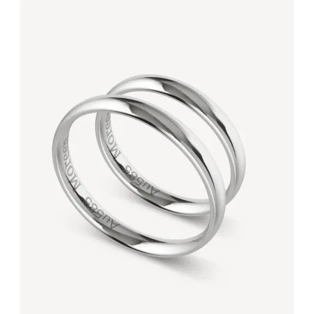 Lucien Eheringe Weißgold 3 mm | Moreen