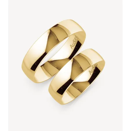 Valentino Eheringe Gelbgold 5,5 mm | Moreen