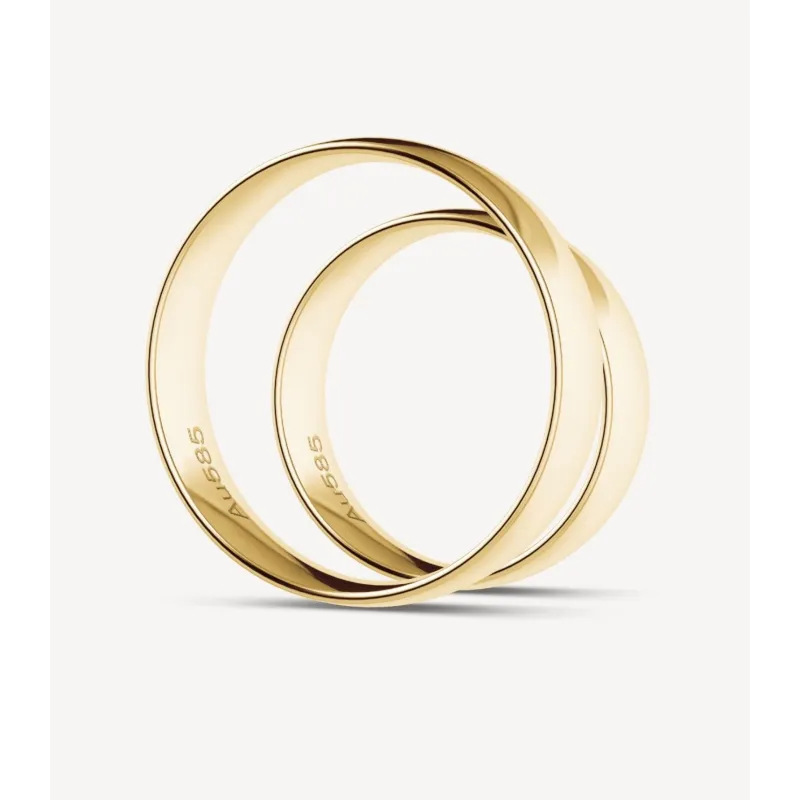 Valentino Eheringe Gelbgold 5,5 mm | Moreen