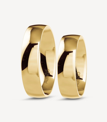 Klassische Gelbgold Eheringe MK-1055 | Moreen