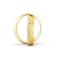 Celeste Eheringe Gelbgold 585 mit Diamant | Moreen