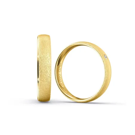 Celeste Eheringe Gelbgold 585 mit Diamant | Moreen