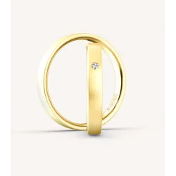 Liora Eheringe 585 Gelbgold mit Diamant | Moreen
