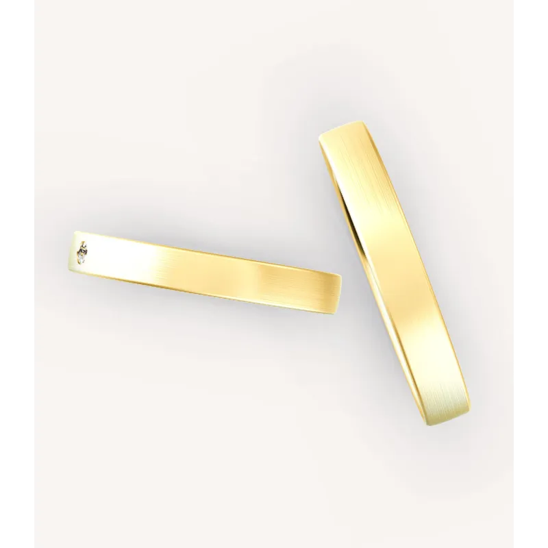 Liora Eheringe 585 Gelbgold mit Diamant | Moreen