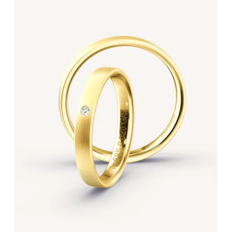 Liora Eheringe 585 Gelbgold mit Diamant | Moreen