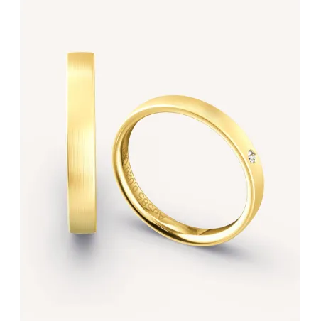Liora Eheringe 585 Gelbgold mit Diamant | Moreen