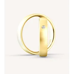 Liorena Eheringe 585 Gelbgold mit Diamant | Moreen
