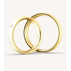 Liorena Eheringe 585 Gelbgold mit Diamant | Moreen