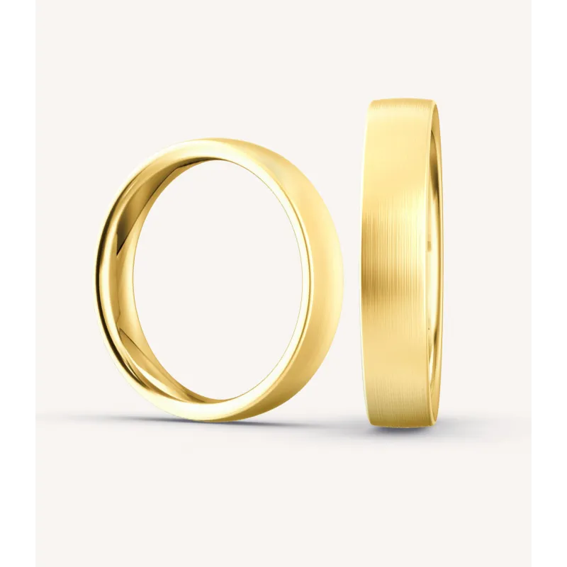 Liorena Eheringe 585 Gelbgold mit Diamant | Moreen