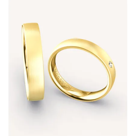 Liorena Eheringe 585 Gelbgold mit Diamant | Moreen