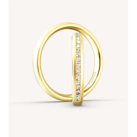 Lioré Eheringe 585 Gelbgold mit Diamanten | Moreen