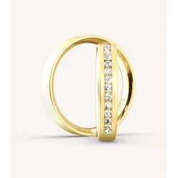 Evelisse Trauringe Gelbgold mit Diamanten | Moreen