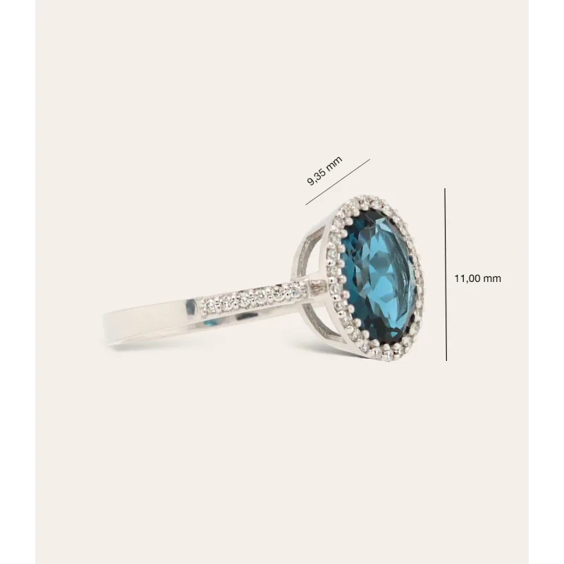 Mariselle London Topas Ring mit Diamanten | Moreen
