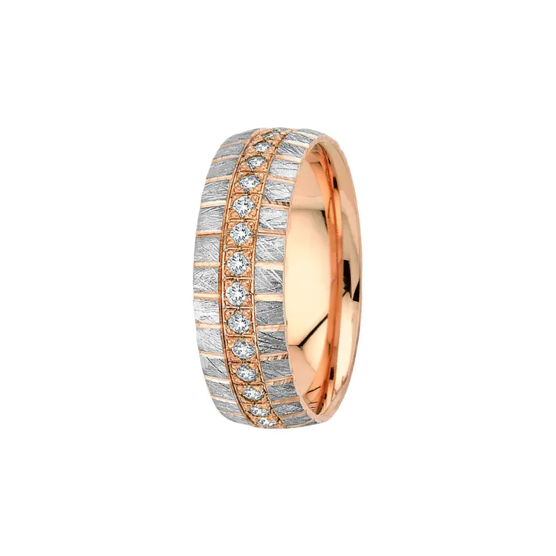 Novelia Bicolor Eheringe Roségold Weißgold | Moreen