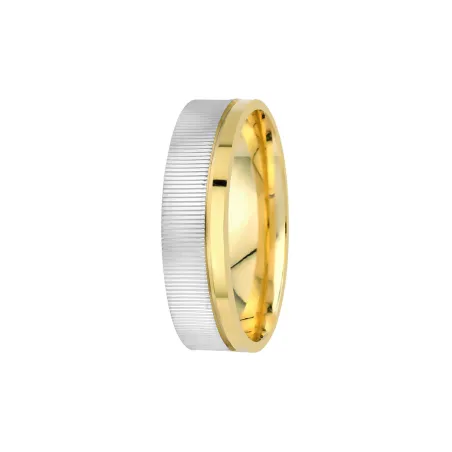 Valerio Bicolor Trauringe Gelb- & Weißgold | Moreen