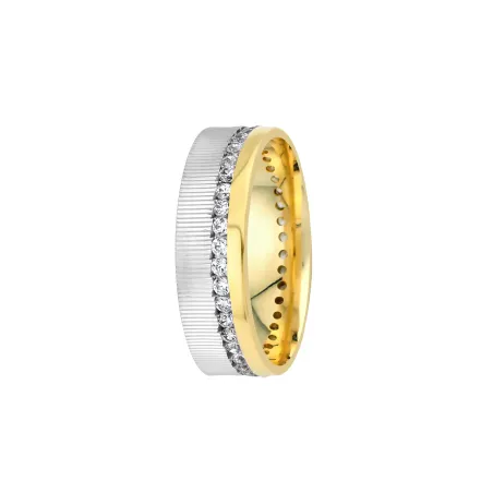 Valerio Bicolor Trauringe Gelb- & Weißgold | Moreen