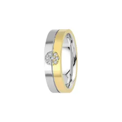 Floréa Bicolor Trauringe mit Diamanten | Moreen