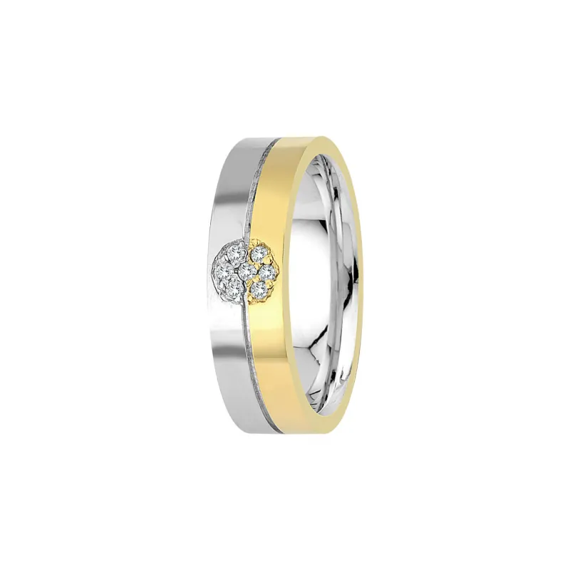 Floréa Bicolor Trauringe mit Diamanten | Moreen