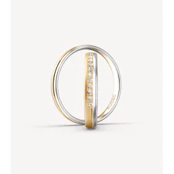 Celestia Trauringe 585 Gelb- & Weißgold mit Diamanten | Moreen