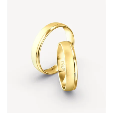 Valerio Eheringe aus Gelbgold 375, 585 & 750 | Moreen