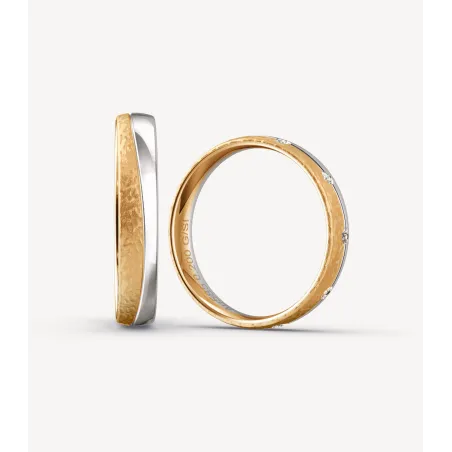 Serenia Bicolor Eheringe Roségold Weißgold | Moreen