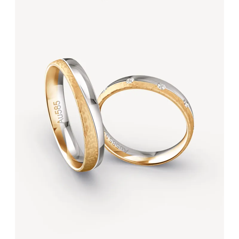 Serenia Bicolor Eheringe Roségold Weißgold | Moreen