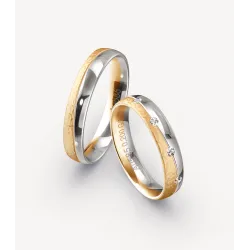 Serenia Bicolor Eheringe Roségold Weißgold | Moreen