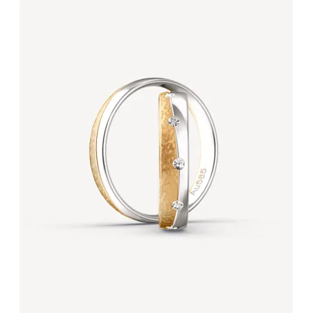 Serenia Bicolor Eheringe Roségold Weißgold | Moreen