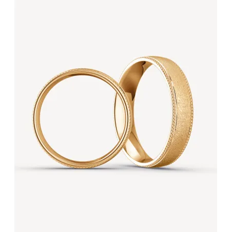 Velmira Trauringe aus Gelbgold mit Diamant | Moreen